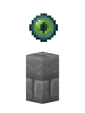 Waystone with its floating Ender Eye above the stone base
